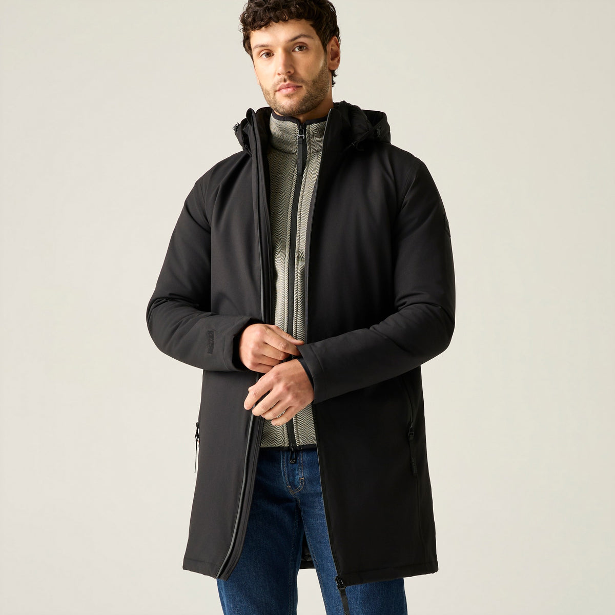 Black - Pack Shot - Regatta Mens Merzen Insulated Waterproof Jacket