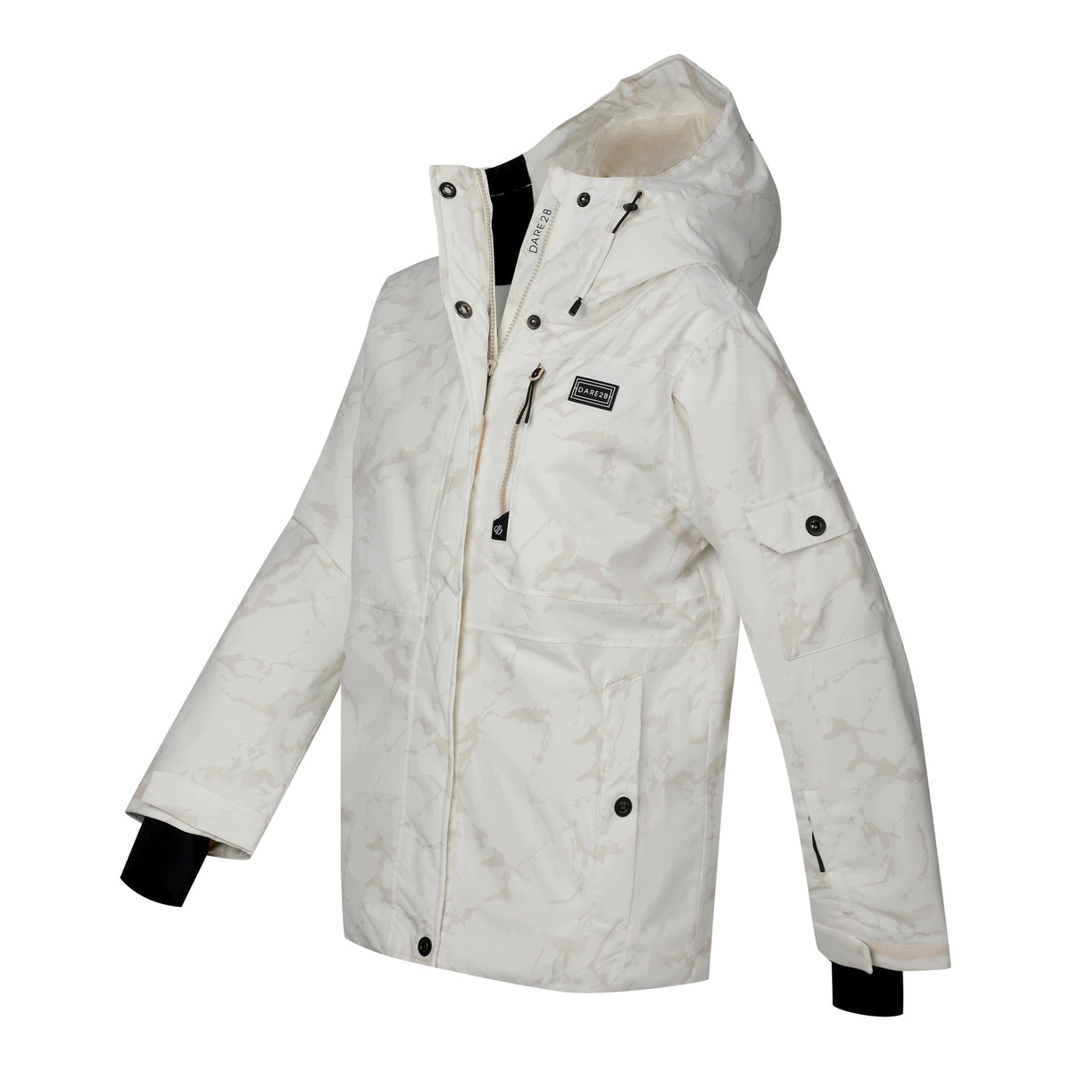 Light Ice - Side - Dare 2B Womens-Ladies Snowline Cracked Effect Ski Jacket