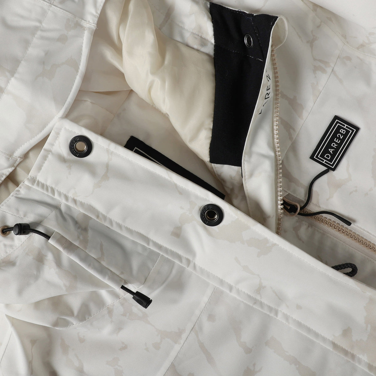 Light Ice - Pack Shot - Dare 2B Womens-Ladies Snowline Cracked Effect Ski Jacket
