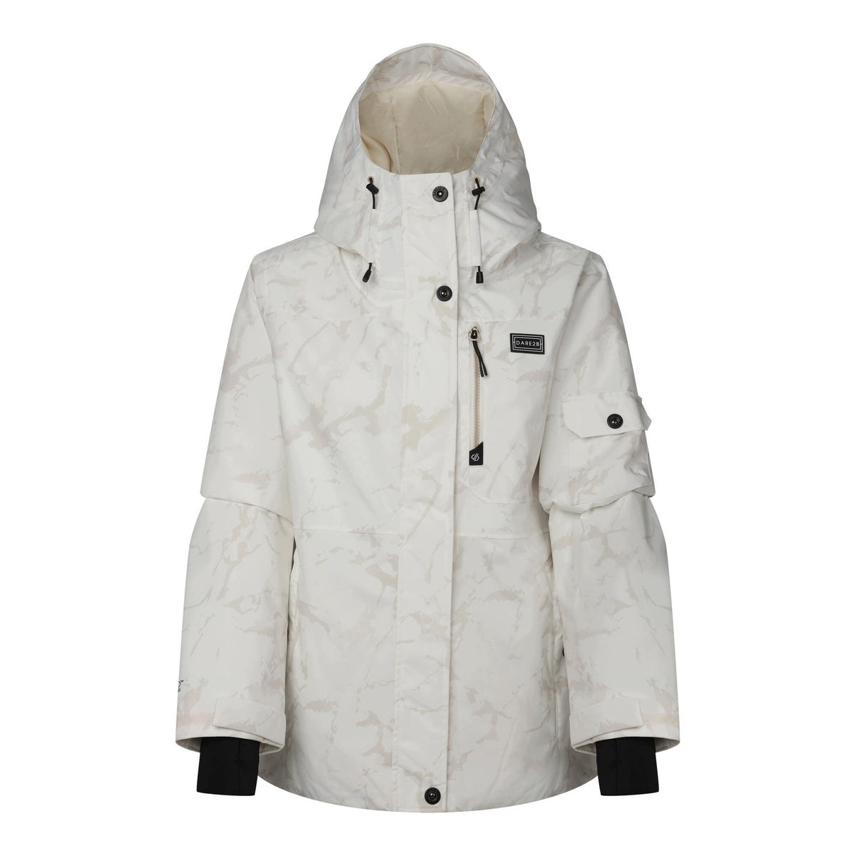 Light Ice - Front - Dare 2B Womens-Ladies Snowline Cracked Effect Ski Jacket