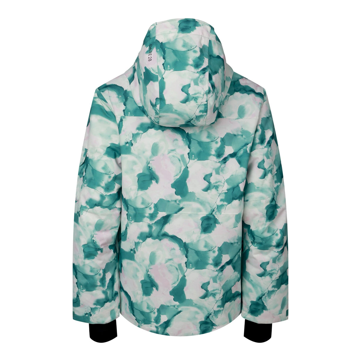 Teal - Back - Dare 2B Womens-Ladies Snowline Marble Effect Ski Jacket