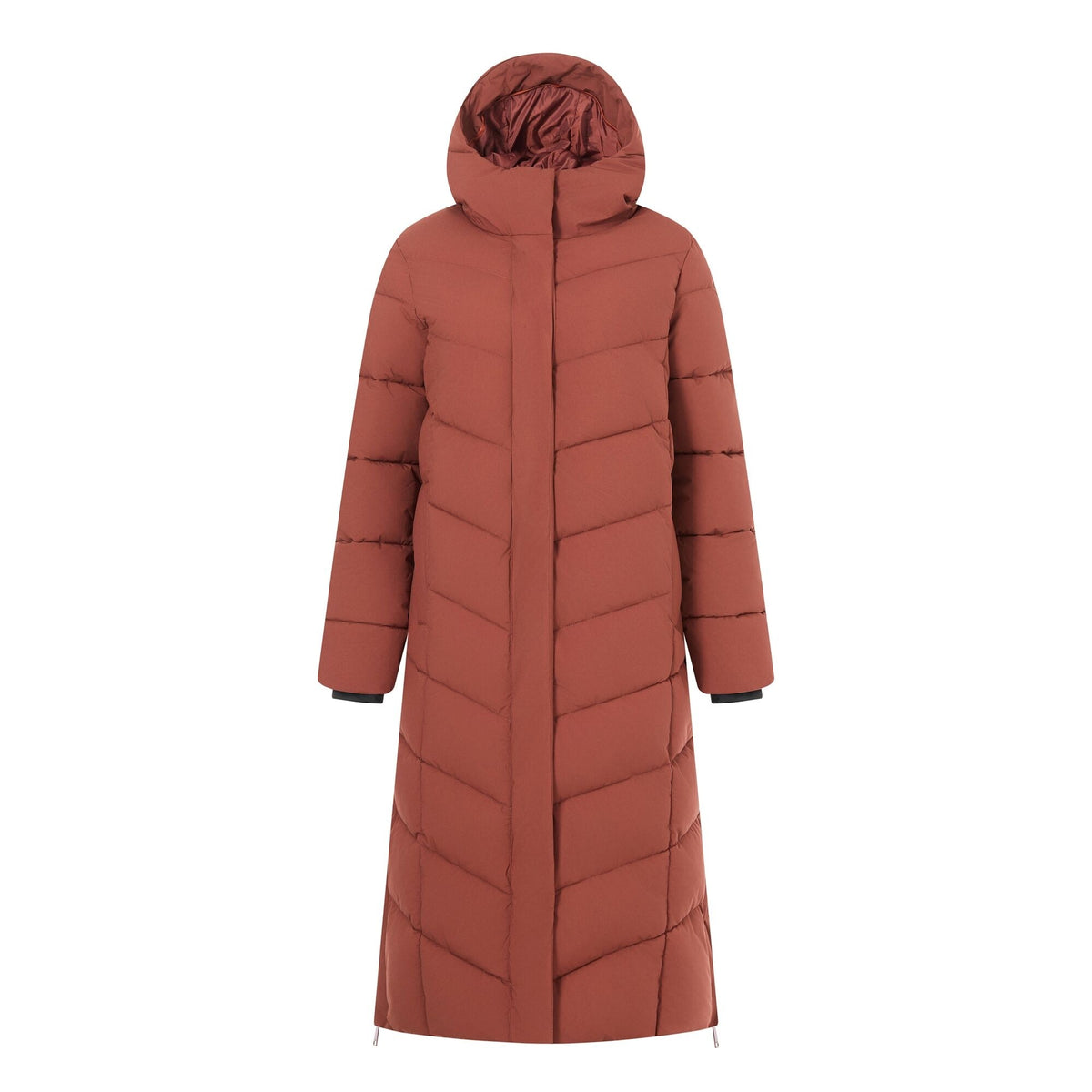 Dark Cherry - Front - Regatta Womens-Ladies Eloria Long Length Padded Jacket