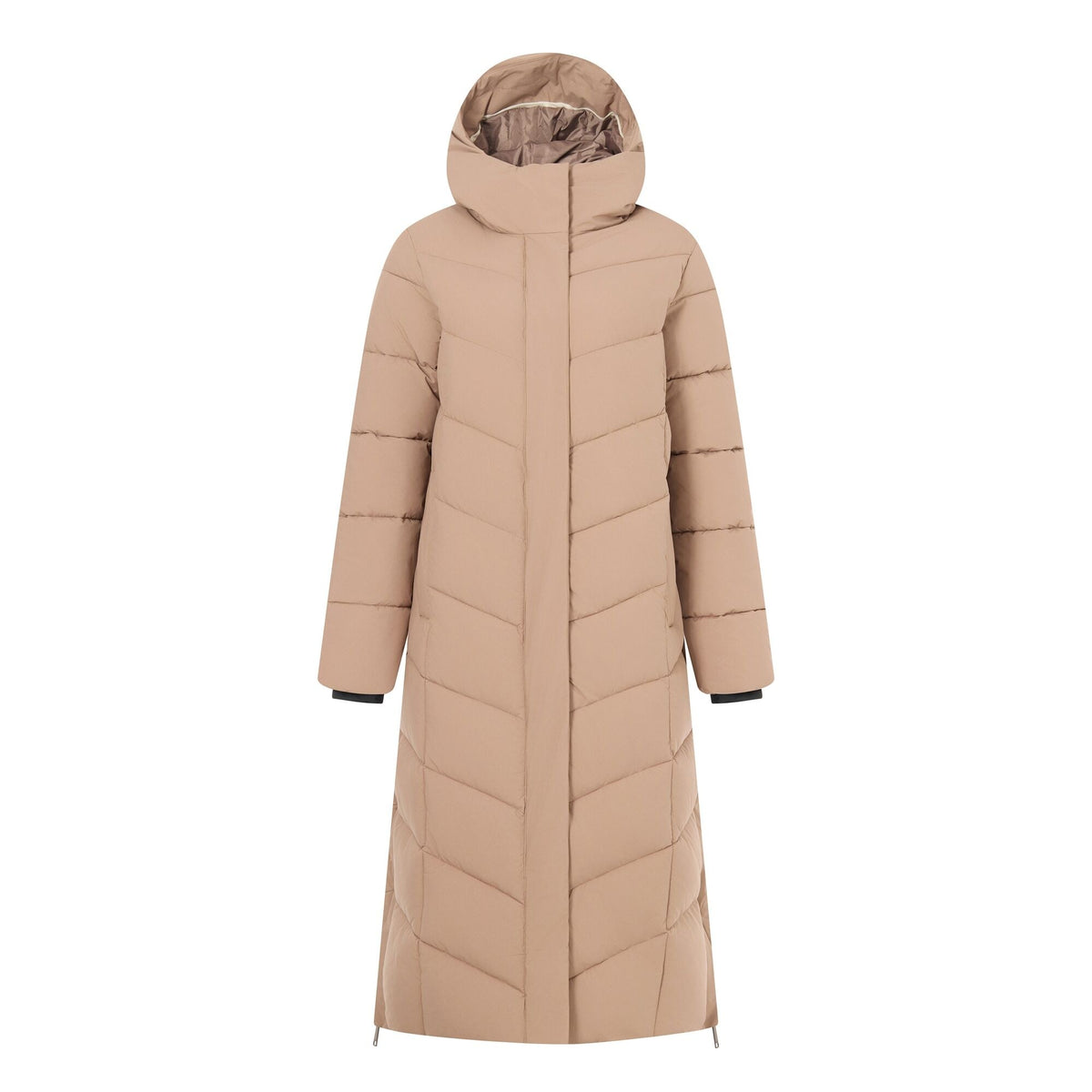 Mocha - Front - Regatta Womens-Ladies Eloria Long Length Padded Jacket