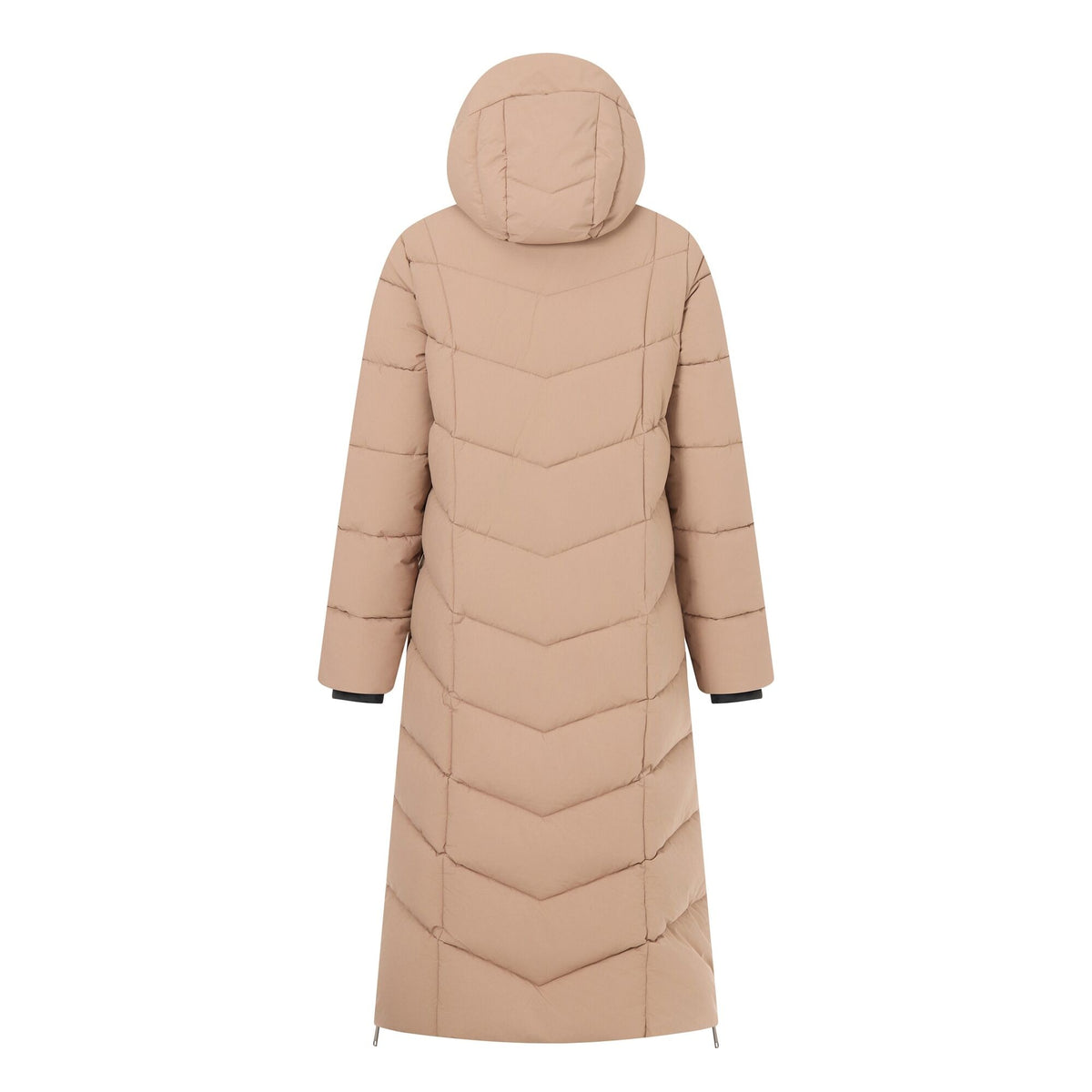 Mocha - Back - Regatta Womens-Ladies Eloria Long Length Padded Jacket