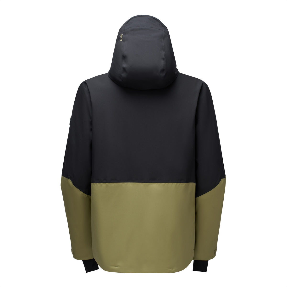 Black-Martini Olive - Back - Dare 2B Mens Halfpipe IV Colour Block Ski Jacket