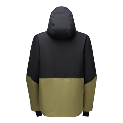 Black-Martini Olive - Back - Dare 2B Mens Halfpipe IV Colour Block Ski Jacket