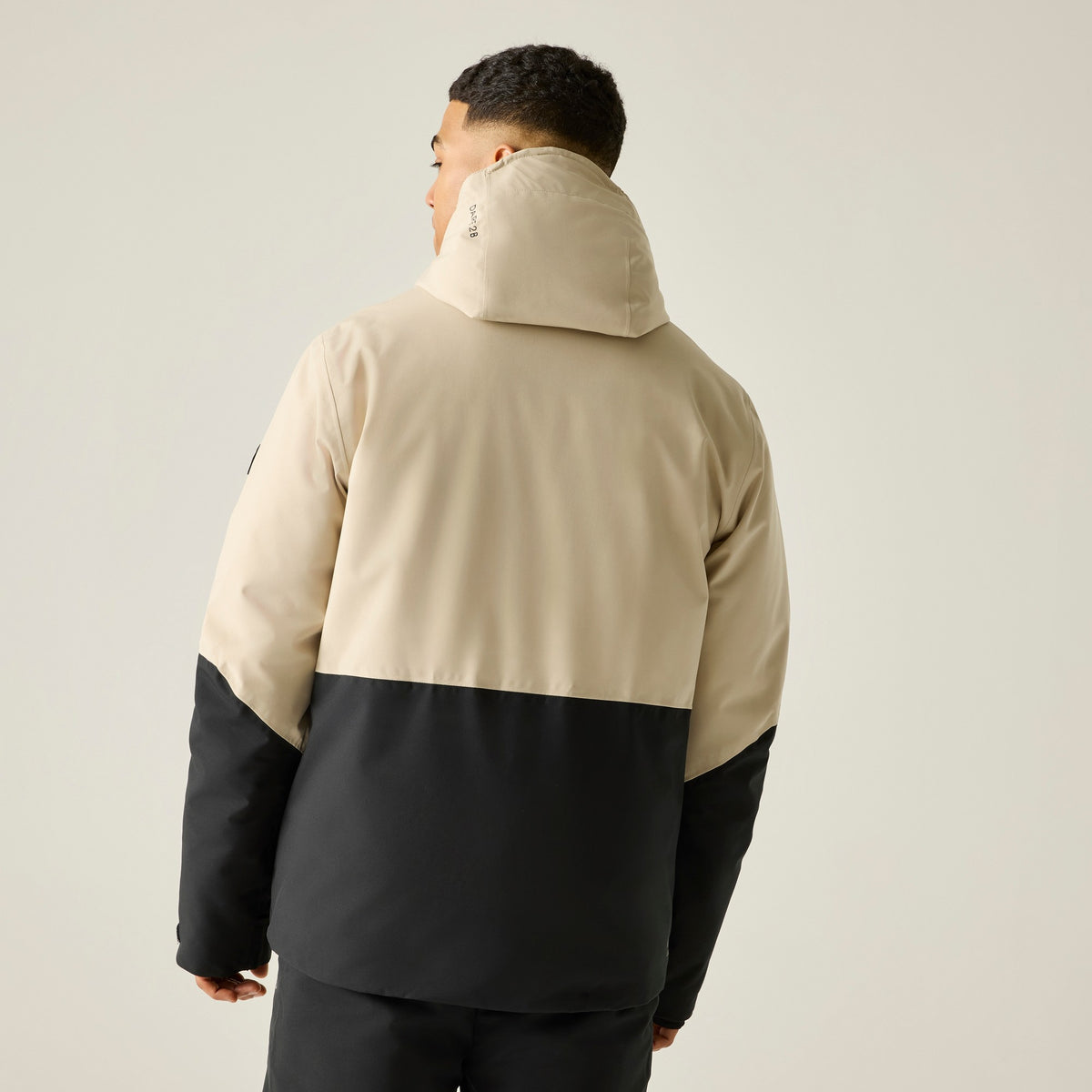 White Pepper-Black - Lifestyle - Dare 2B Mens Halfpipe IV Colour Block Ski Jacket