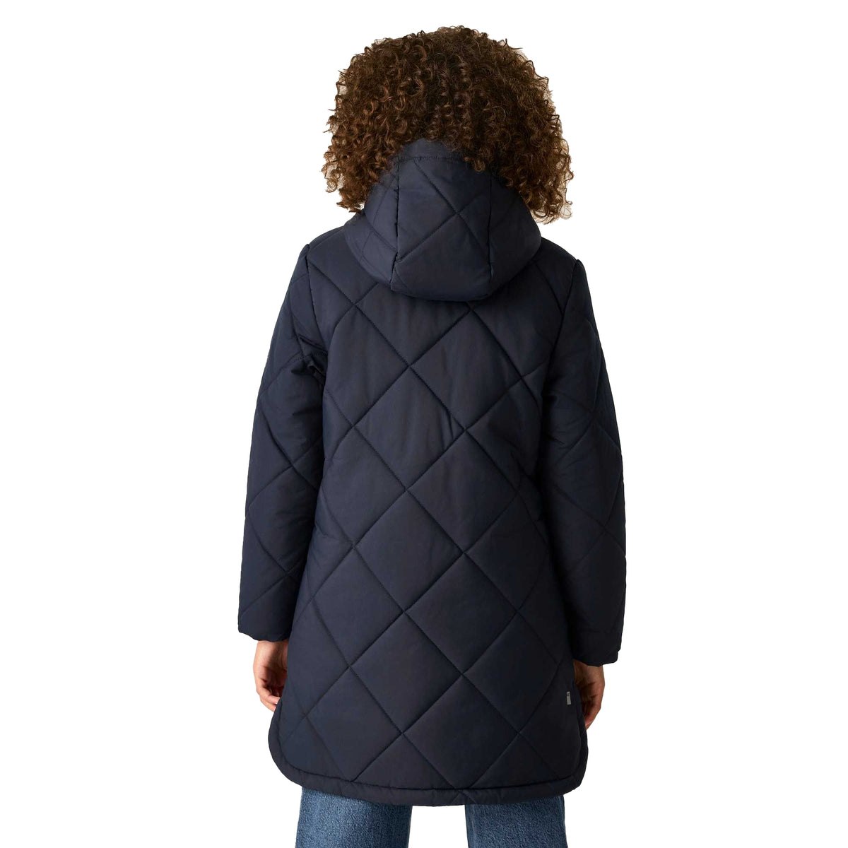 Navy - Back - Regatta Childrens-Kids Elryse Quilted Padded Jacket