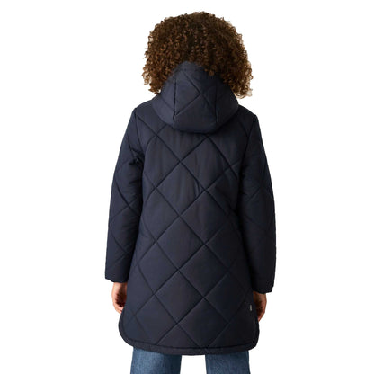 Navy - Back - Regatta Childrens-Kids Elryse Quilted Padded Jacket