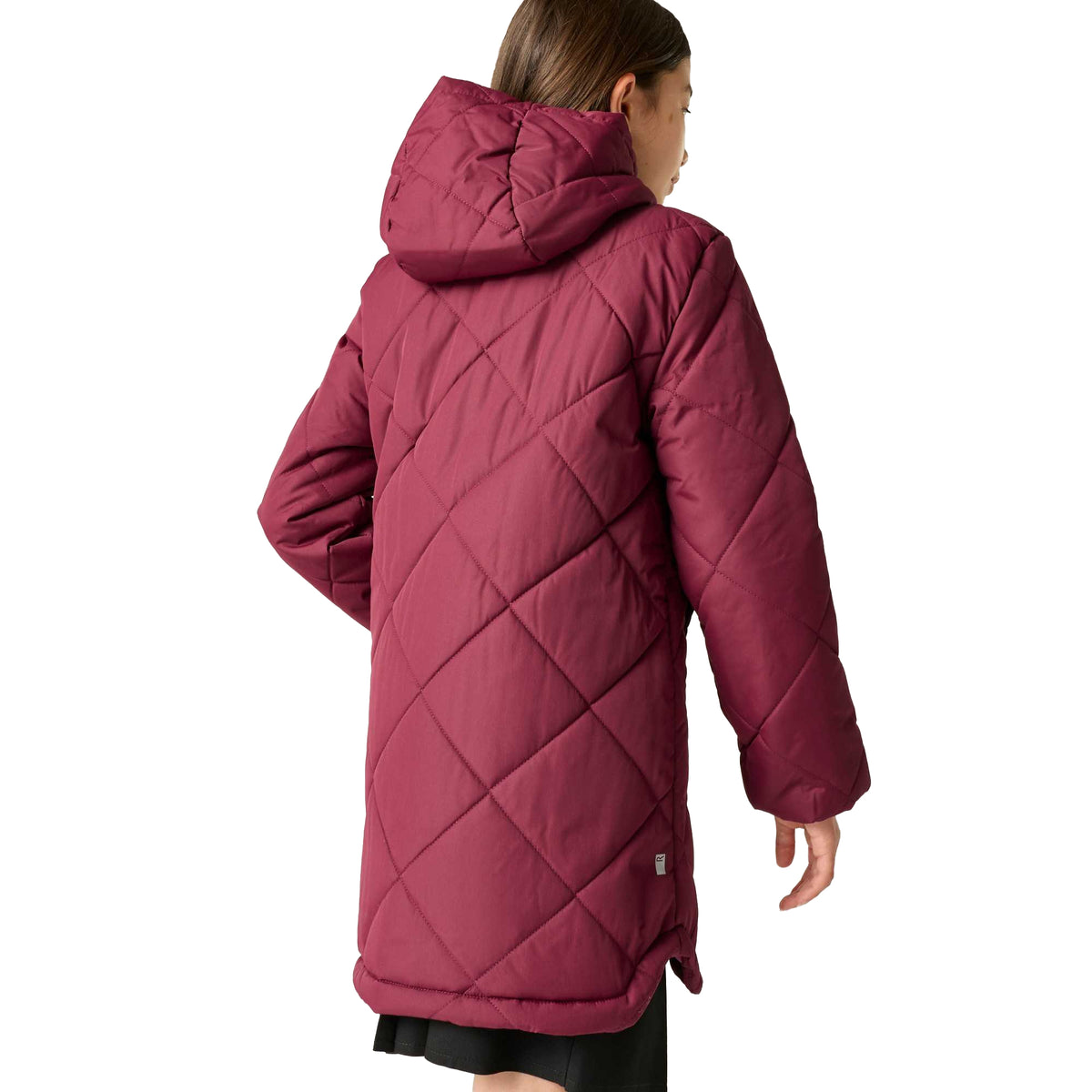 Fig-Violet - Back - Regatta Childrens-Kids Elryse Quilted Padded Jacket
