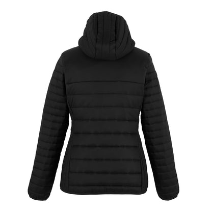 Black - Back - Regatta Womens-Ladies Loft Lite Baffled Hybrid Jacket