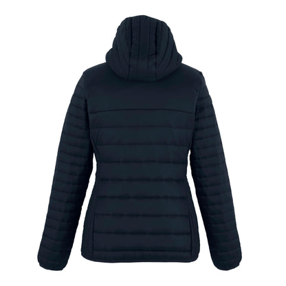 Navy-Black - Back - Regatta Womens-Ladies Loft Lite Baffled Hybrid Jacket