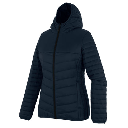 Navy-Black - Side - Regatta Womens-Ladies Loft Lite Baffled Hybrid Jacket