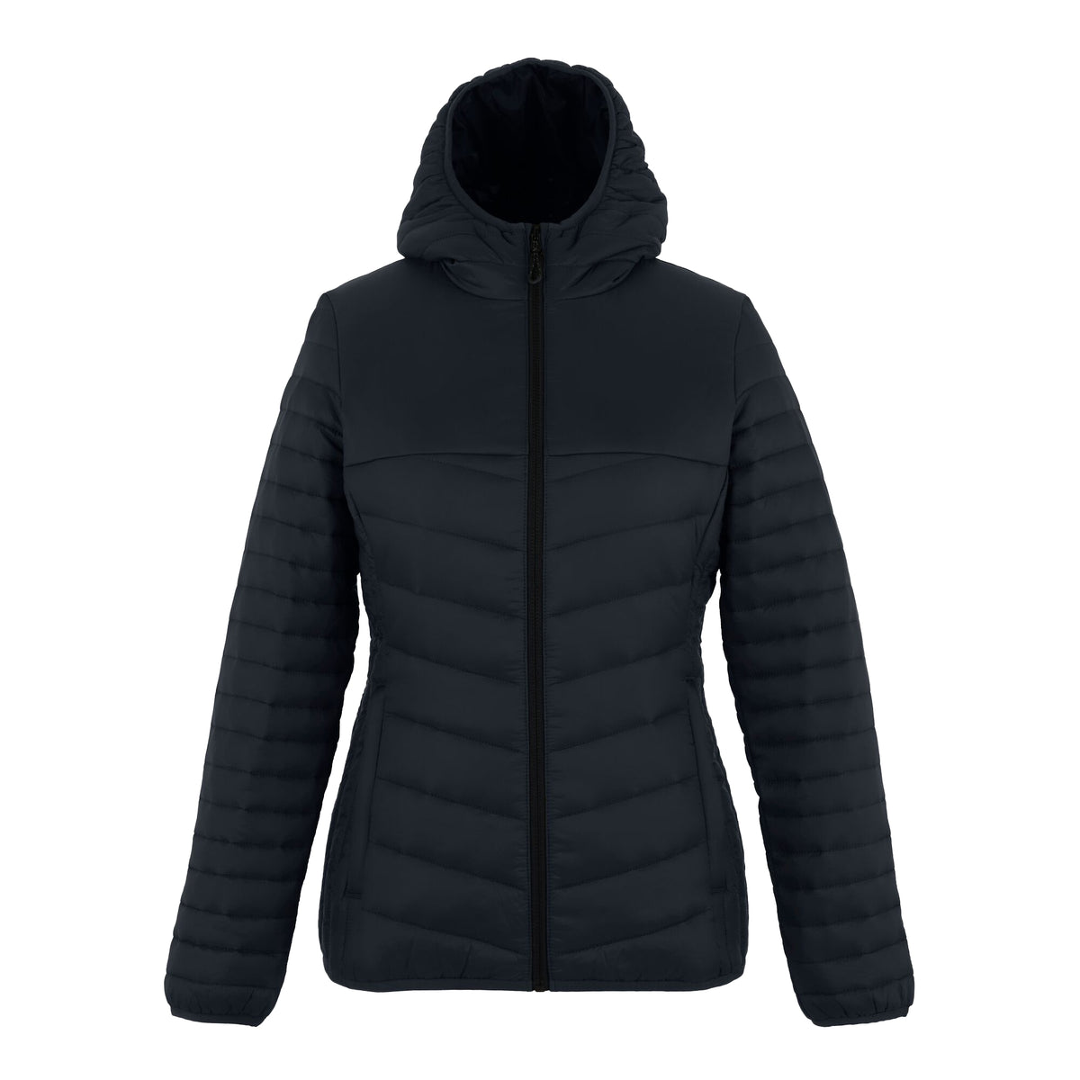 Seal Grey-Black - Front - Regatta Womens-Ladies Loft Lite Baffled Hybrid Jacket