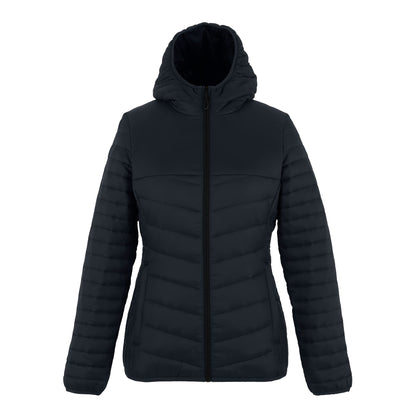 Seal Grey-Black - Front - Regatta Womens-Ladies Loft Lite Baffled Hybrid Jacket