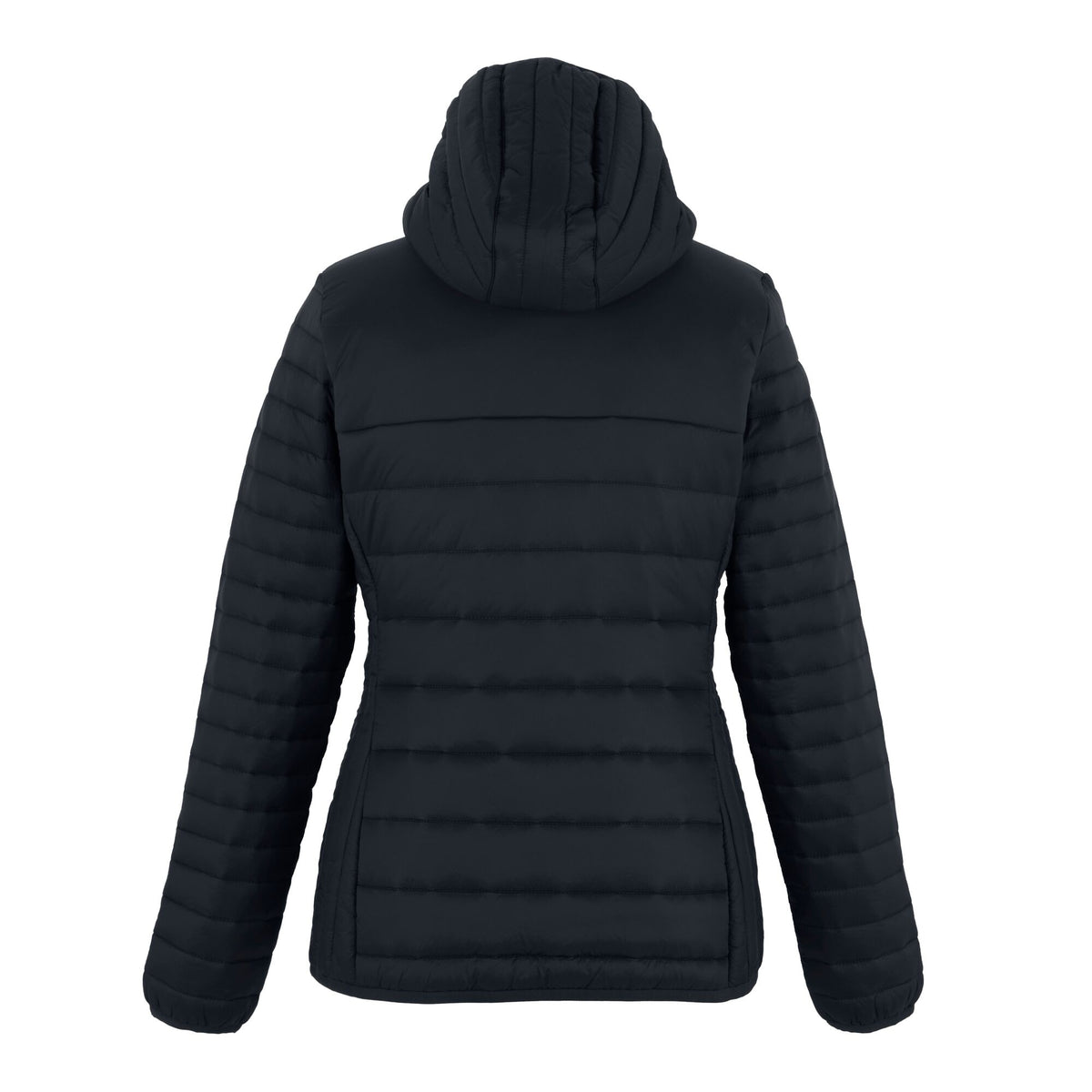 Seal Grey-Black - Back - Regatta Womens-Ladies Loft Lite Baffled Hybrid Jacket