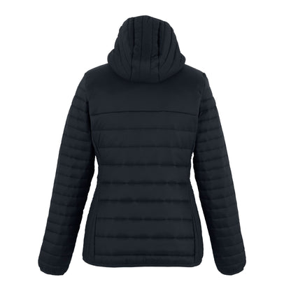 Seal Grey-Black - Back - Regatta Womens-Ladies Loft Lite Baffled Hybrid Jacket