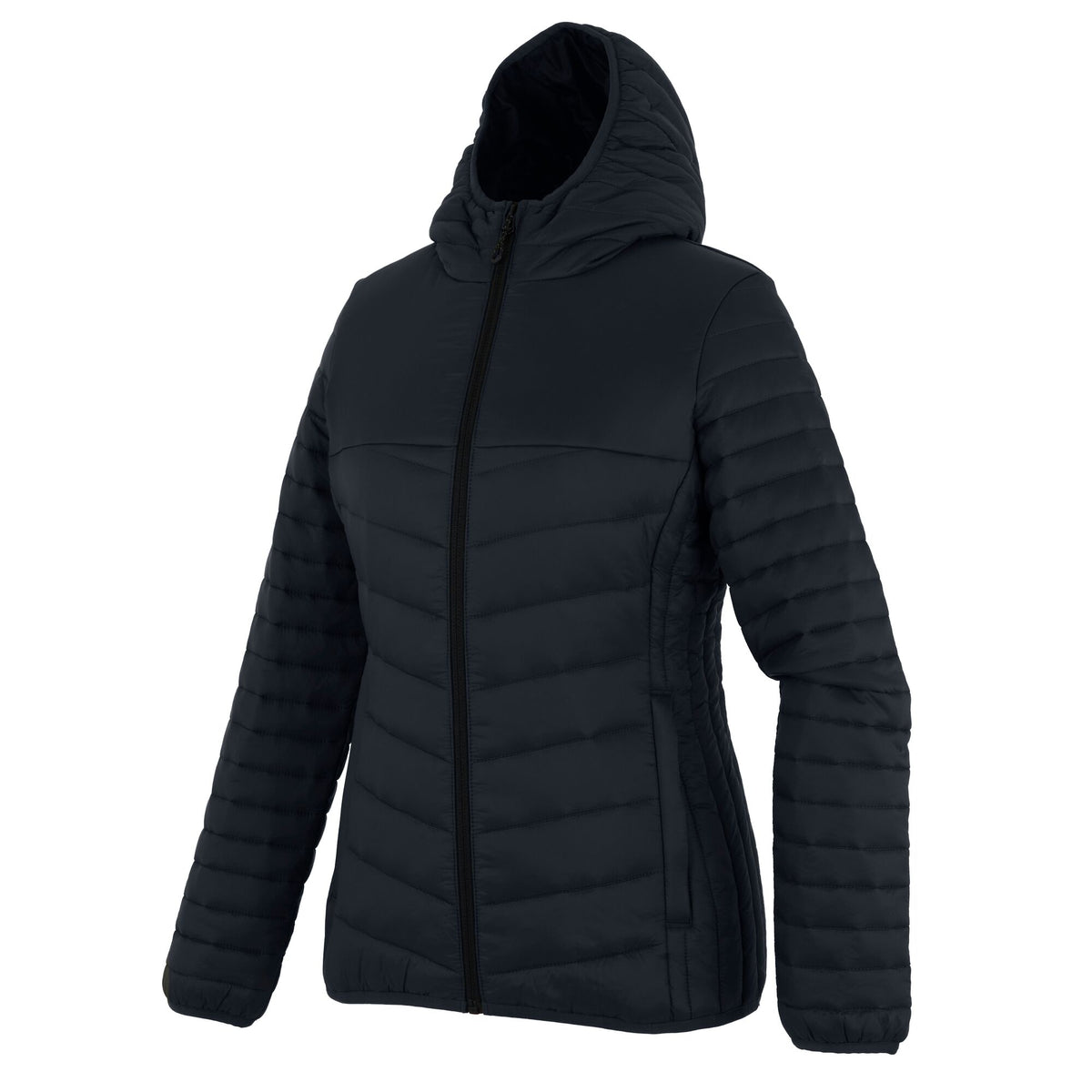 Seal Grey-Black - Side - Regatta Womens-Ladies Loft Lite Baffled Hybrid Jacket