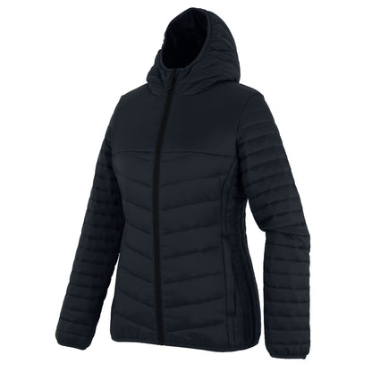 Seal Grey-Black - Side - Regatta Womens-Ladies Loft Lite Baffled Hybrid Jacket