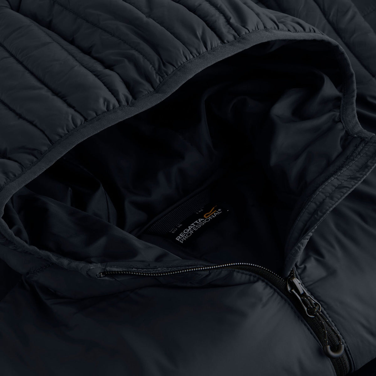 Seal Grey-Black - Pack Shot - Regatta Womens-Ladies Loft Lite Baffled Hybrid Jacket
