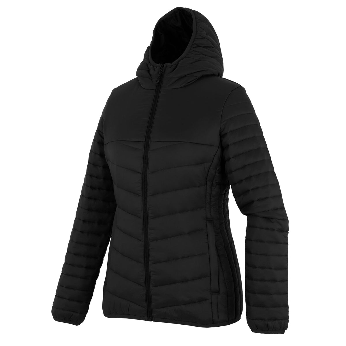 Black - Side - Regatta Womens-Ladies Loft Lite Baffled Hybrid Jacket