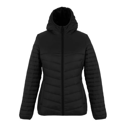 Black - Front - Regatta Womens-Ladies Loft Lite Baffled Hybrid Jacket