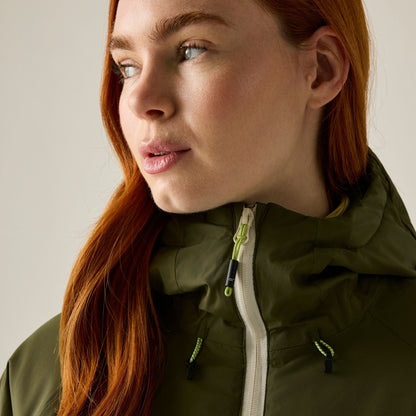 Olive Night-Light Vanilla - Pack Shot - Regatta Womens-Ladies Marcia Insulated Jacket