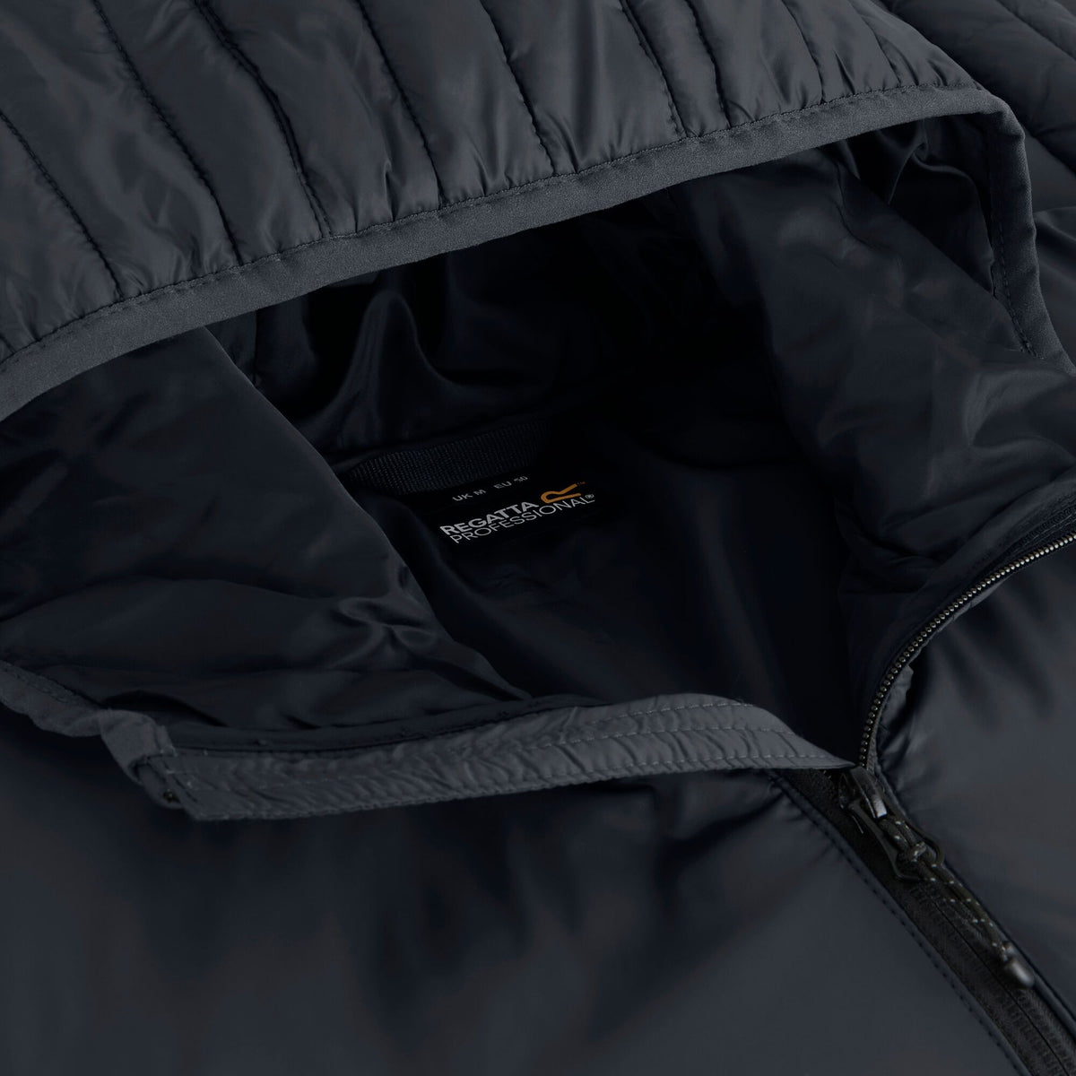 Seal Grey-Black - Pack Shot - Regatta Mens Loft Lite Baffled Hybrid Jacket