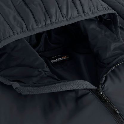 Seal Grey-Black - Pack Shot - Regatta Mens Loft Lite Baffled Hybrid Jacket