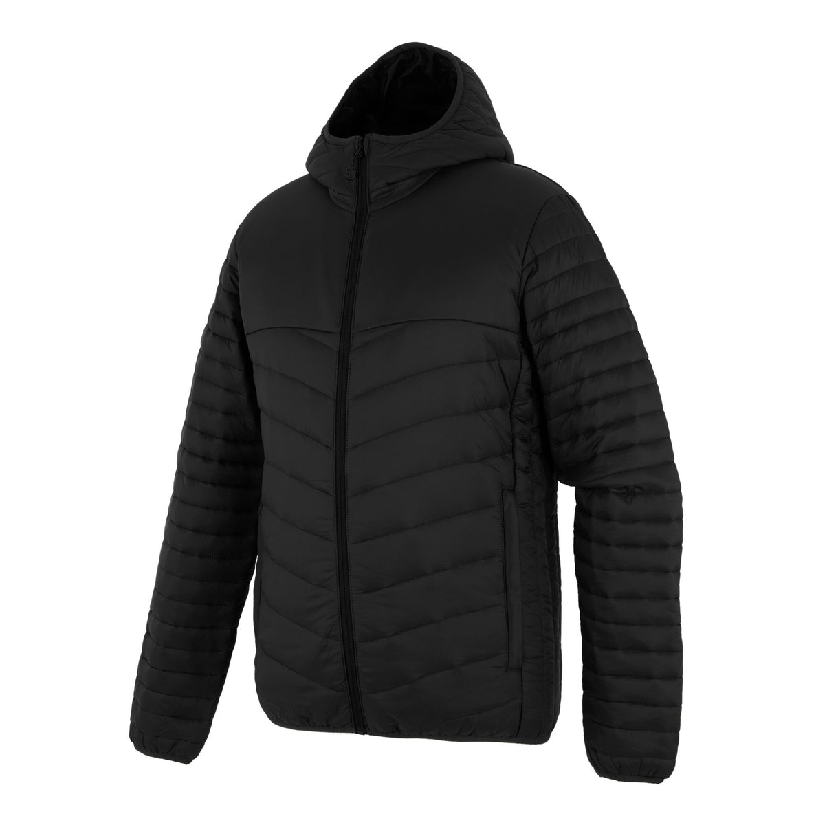 Black - Side - Regatta Mens Loft Lite Baffled Hybrid Jacket