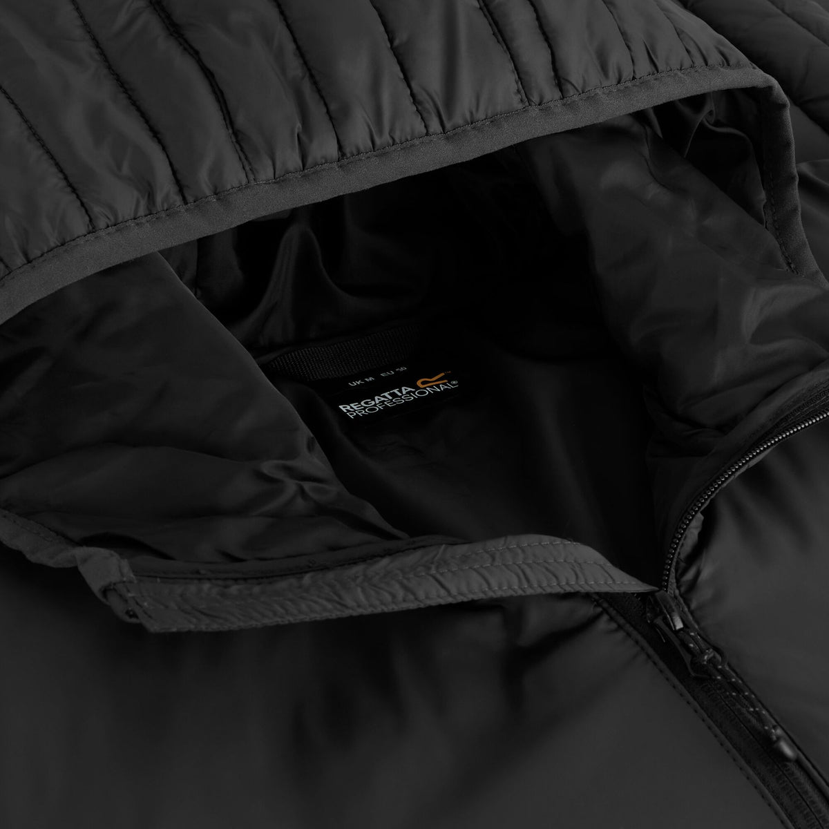Black - Pack Shot - Regatta Mens Loft Lite Baffled Hybrid Jacket