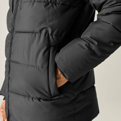 Black - Side - Regatta Mens Layska Padded Jacket