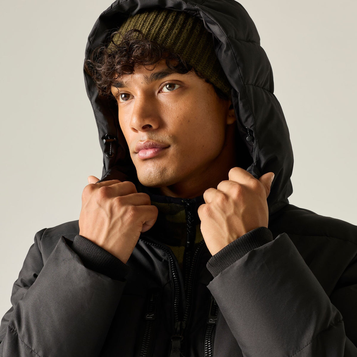 Black - Pack Shot - Regatta Mens Layska Padded Jacket