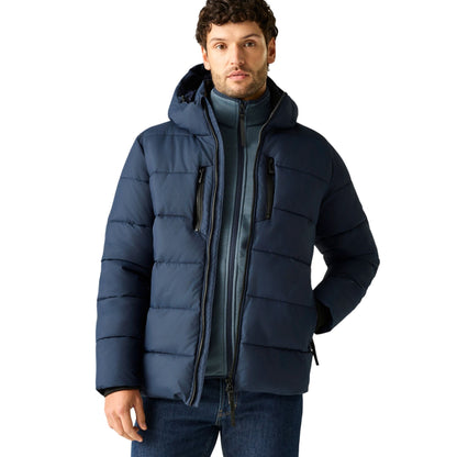 Navy - Front - Regatta Mens Layska Padded Jacket