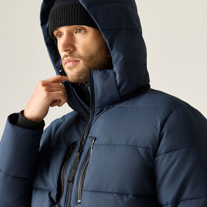 Navy - Side - Regatta Mens Layska Padded Jacket