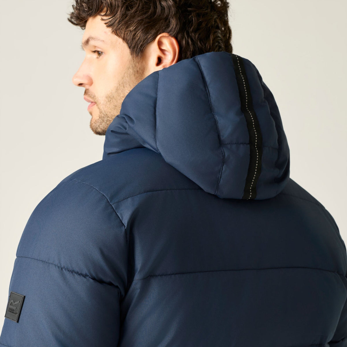 Navy - Pack Shot - Regatta Mens Layska Padded Jacket
