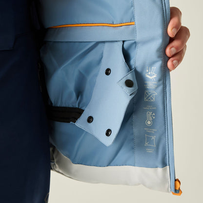 Dusky Blue-Iceberg - Pack Shot - Dare 2B Mens Speed III Ski Jacket