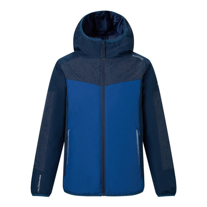 Navy-Aviator Blue - Front - Regatta Childrens-Kids Illuma Waterproof Reflective Insulated Jacket