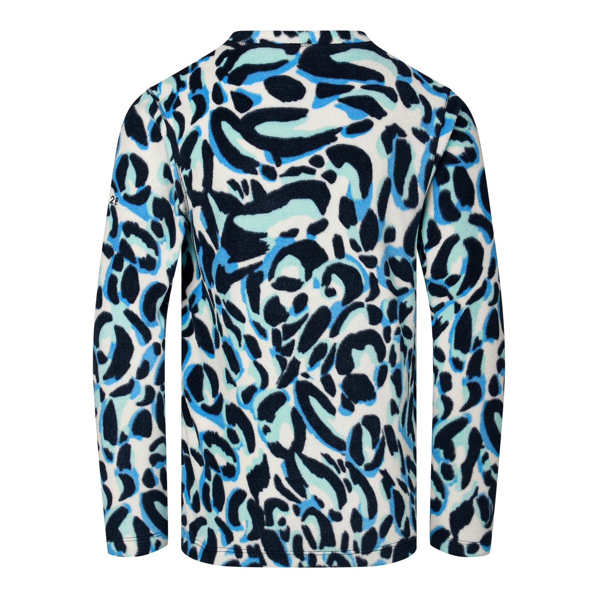 Blue-Black - Side - Dare 2B Childrens-Kids Movement Animal Print Thermal Base Layer Set
