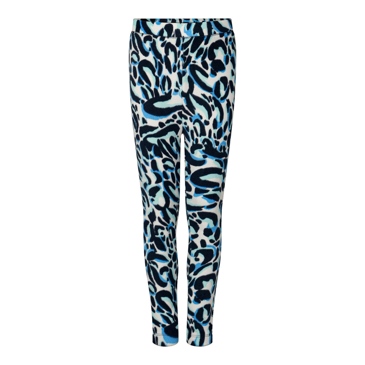 Blue-Black - Pack Shot - Dare 2B Childrens-Kids Movement Animal Print Thermal Base Layer Set