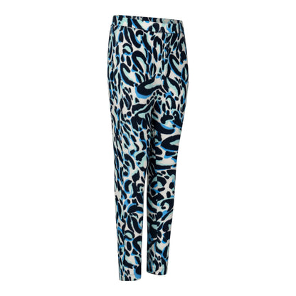 Blue-Black - Close up - Dare 2B Childrens-Kids Movement Animal Print Thermal Base Layer Set