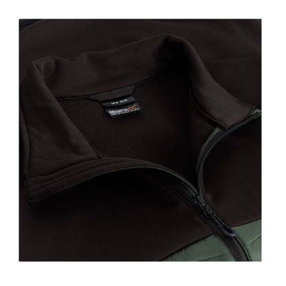 Dark Khaki-Black - Lifestyle - Regatta Mens Loft Lite Hybrid Padded Jacket
