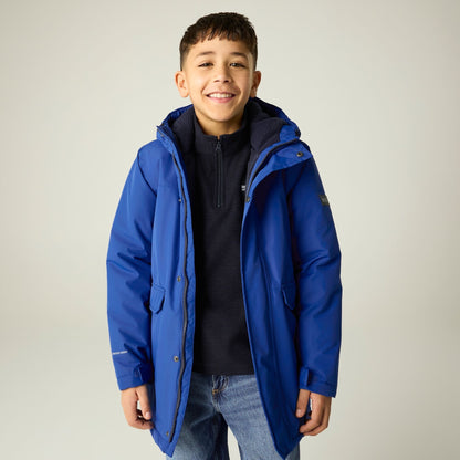 Olympian Blue-Navy - Close up - Regatta Childrens-Kids Farbank II Waterproof Insulated Jacket
