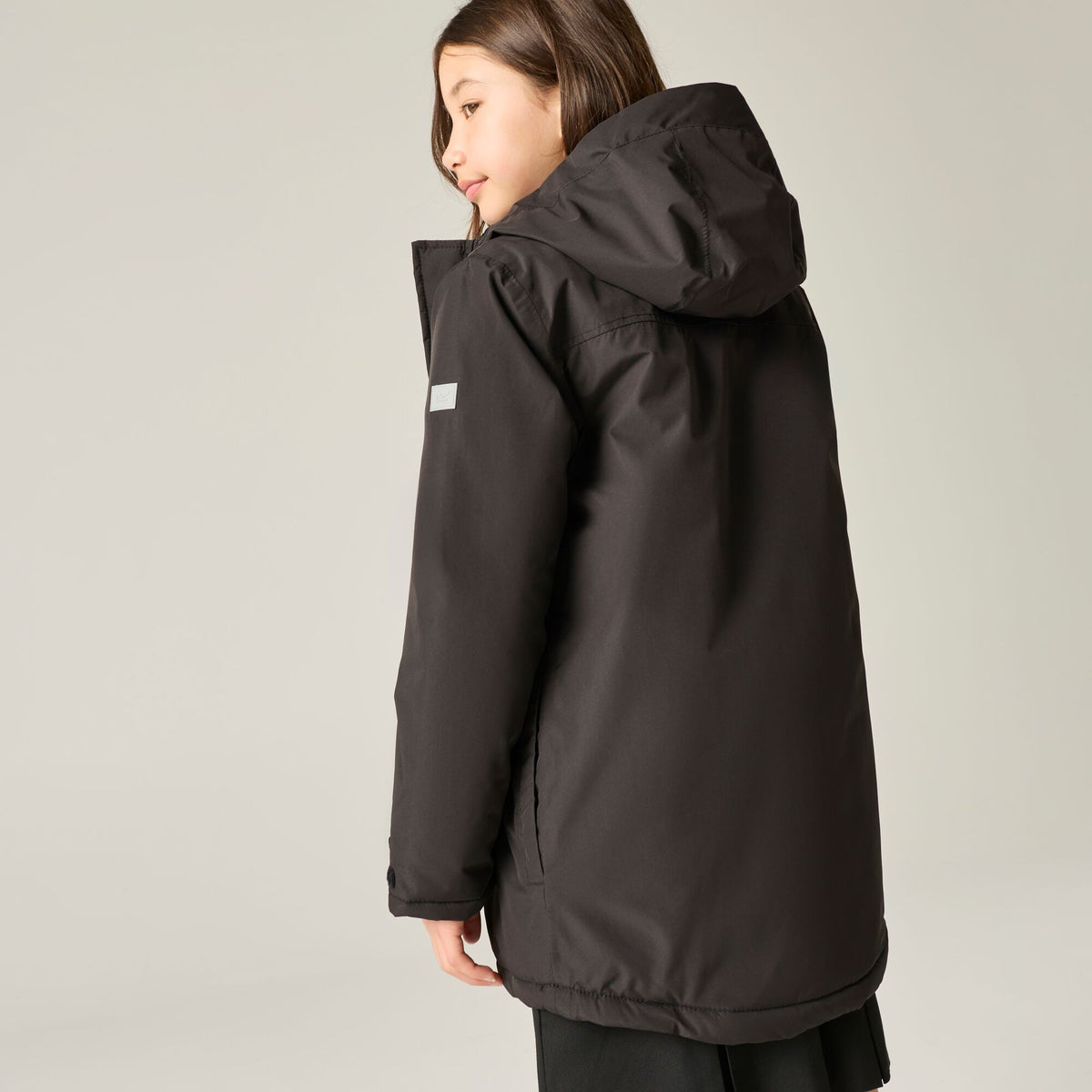Black - Pack Shot - Regatta Childrens-Kids Farbank II Waterproof Insulated Jacket