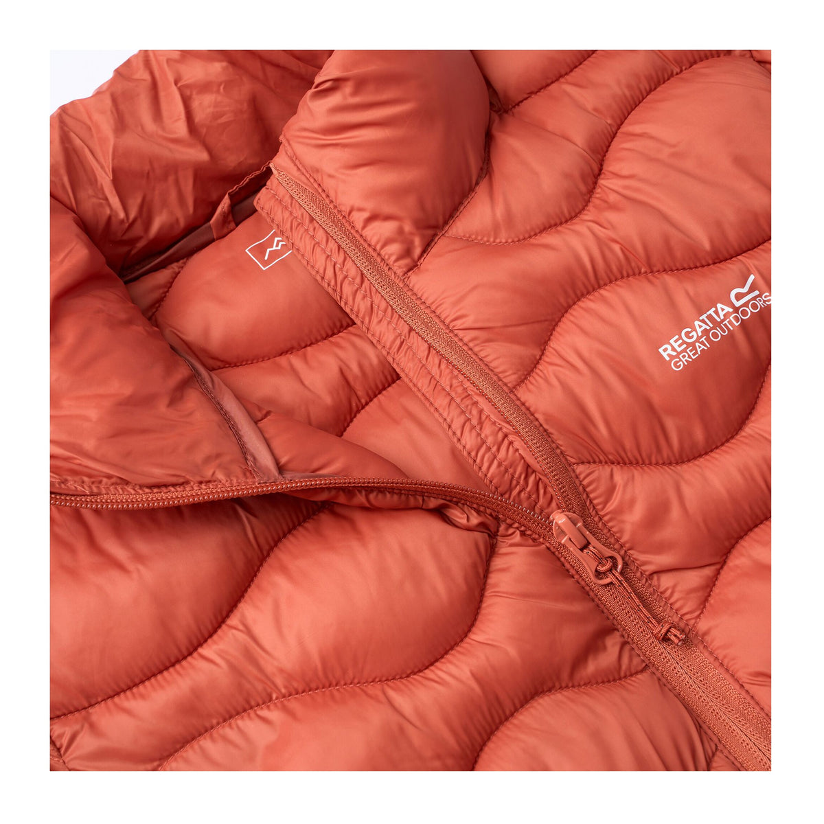 Brick - Pack Shot - Regatta Womens-Ladies Hydi Insulated Padded Jacket