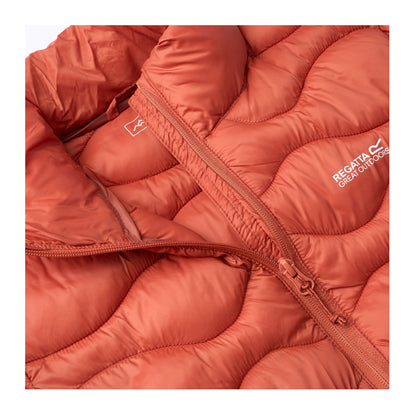 Brick - Pack Shot - Regatta Womens-Ladies Hydi Insulated Padded Jacket