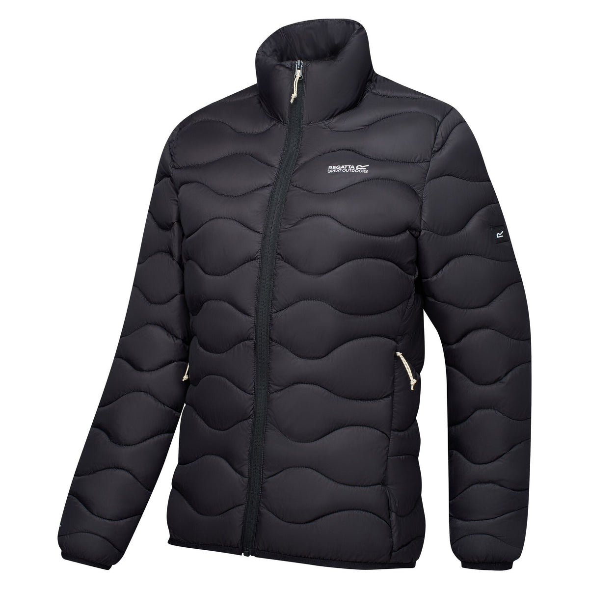 Black - Side - Regatta Womens-Ladies Hydi Insulated Padded Jacket