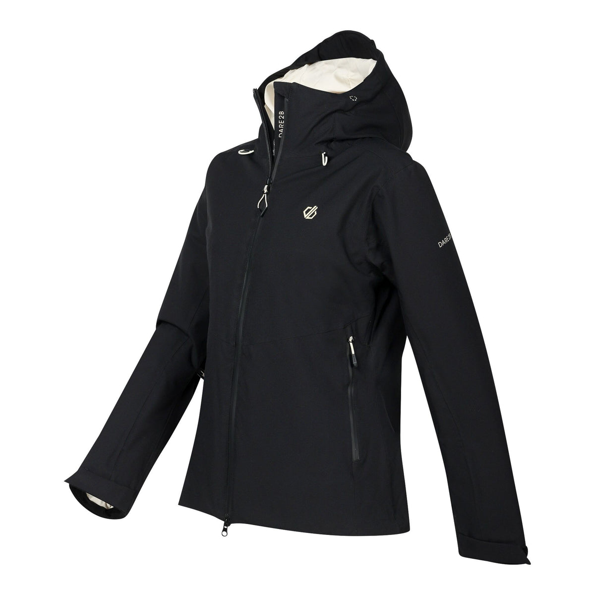 Black - Side - Dare 2B Womens-Ladies Torrek Blaze II Waterproof Jacket