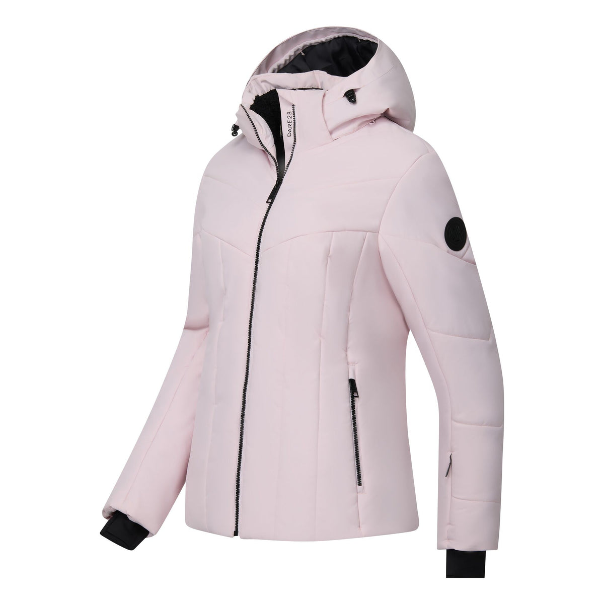 Pink Haze - Side - Dare 2B Womens-Ladies Glacier Padded Jacket