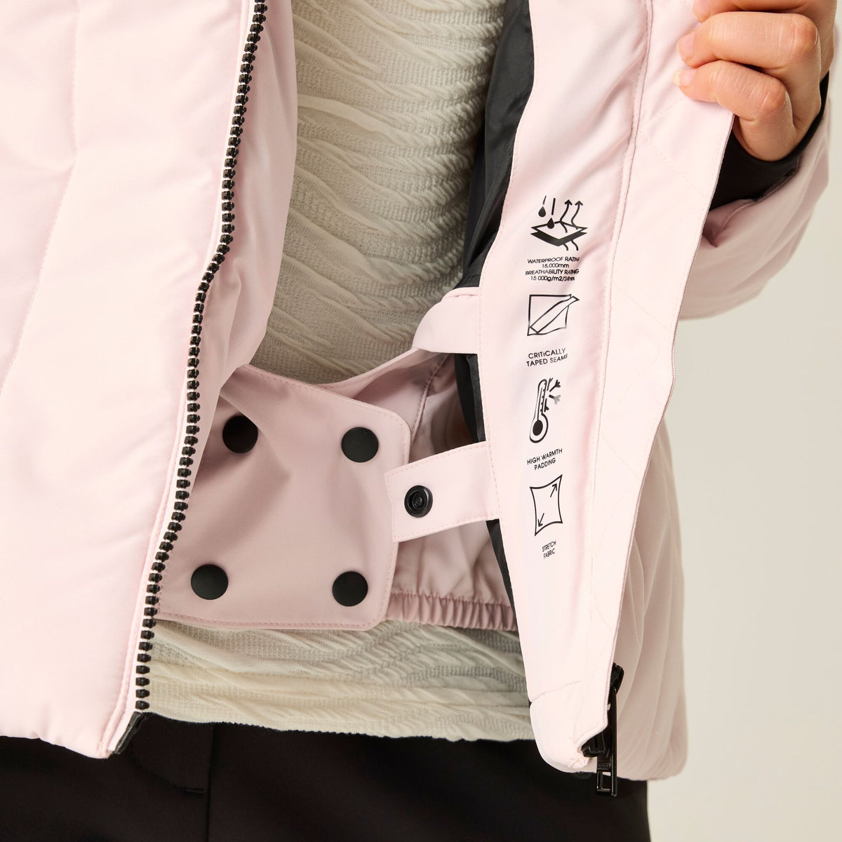 Pink Haze - Pack Shot - Dare 2B Womens-Ladies Glacier Padded Jacket